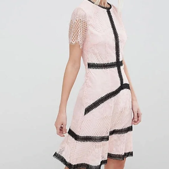 dress rose gold lace Glitter Lace Straps A-Line Gown Sale main image 1